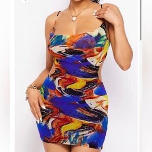 Blanc Picasso Cut‎ out Dress S